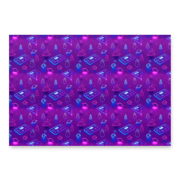 Ibreon Esports Holiday Wrapping Paper - Neon Space product image (2)