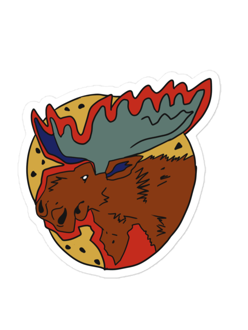 Vapormoose die cut magnets product image (1)