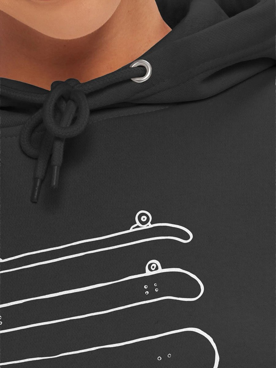 Skateboard lineart Hoodie Dark product image (7)