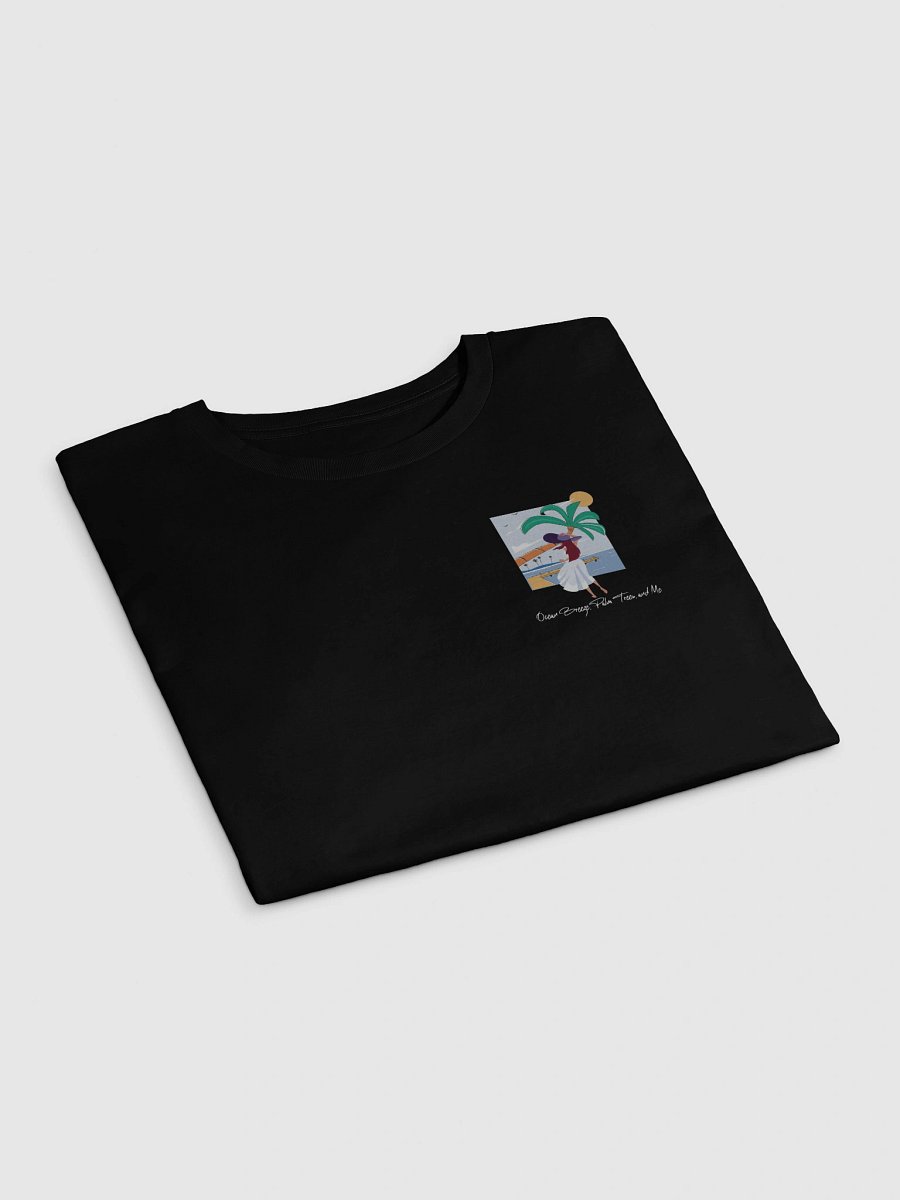 Premium Crop Top – Ocean Breeze & Palm Tree Escape product image (3)