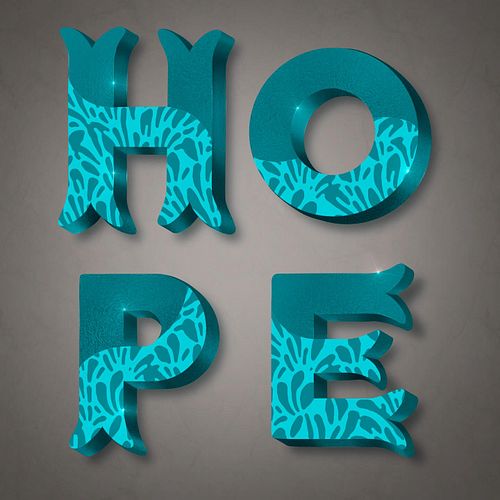 A recent lettering piece that I did not too long ago. #hope #lettering #handlettering #procreate #digitalart