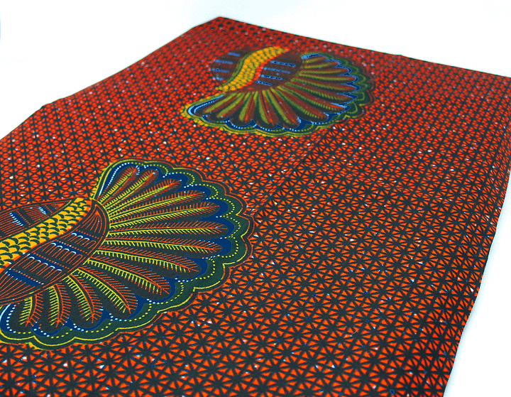 Scampolo Tessuto Wax Print - Design Conchiglie - 44 cm x 115 cm - cod. 531/B product image (2)