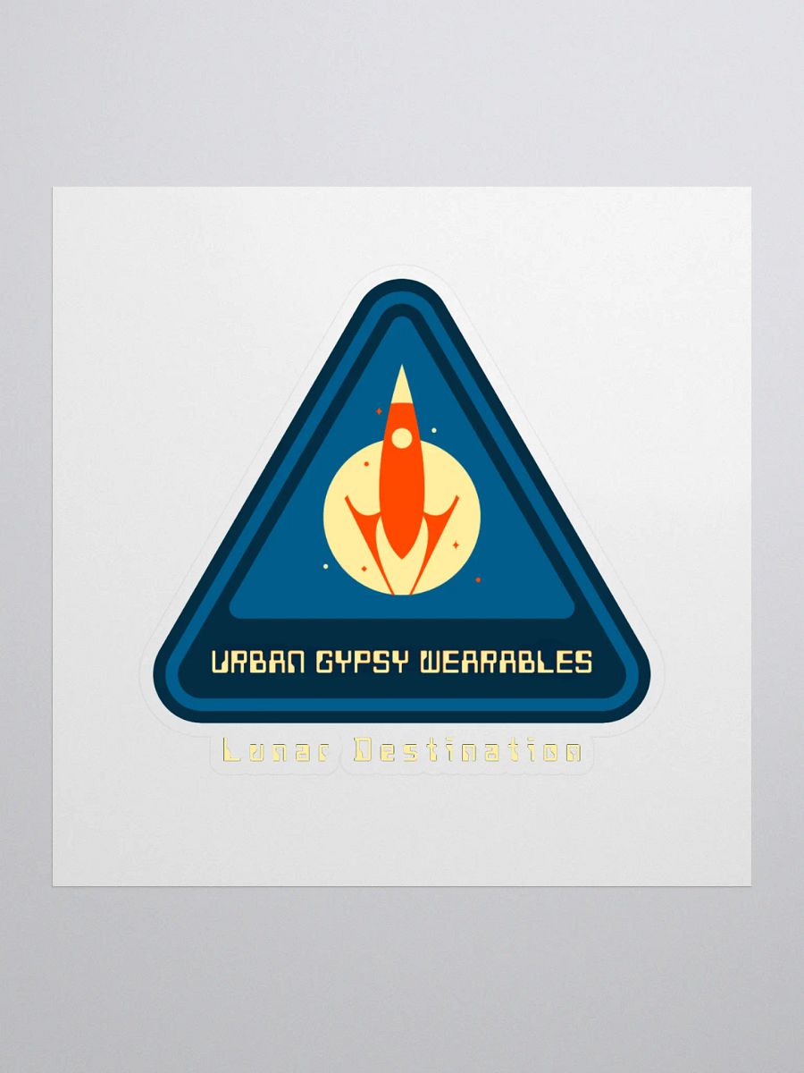Lunar Destination Rocket Kiss Cut Stickers product image (1)