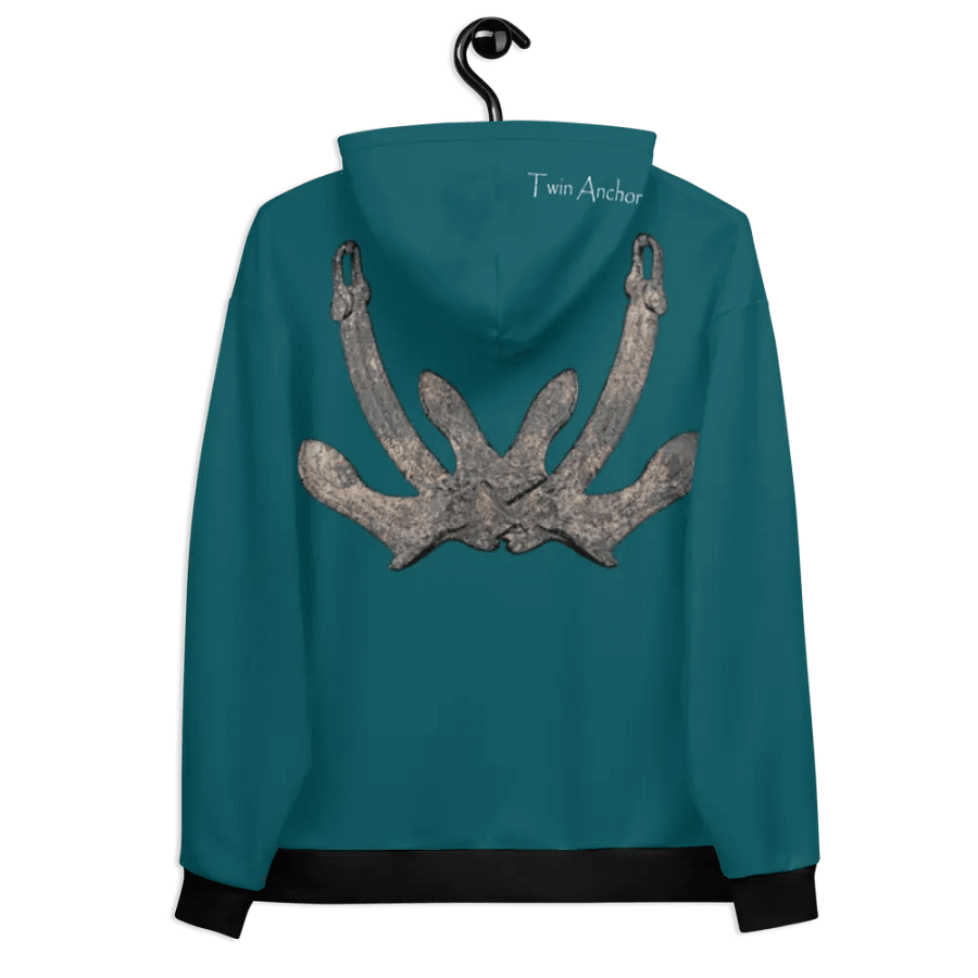 Teal Anchor Hoodie product image (6)