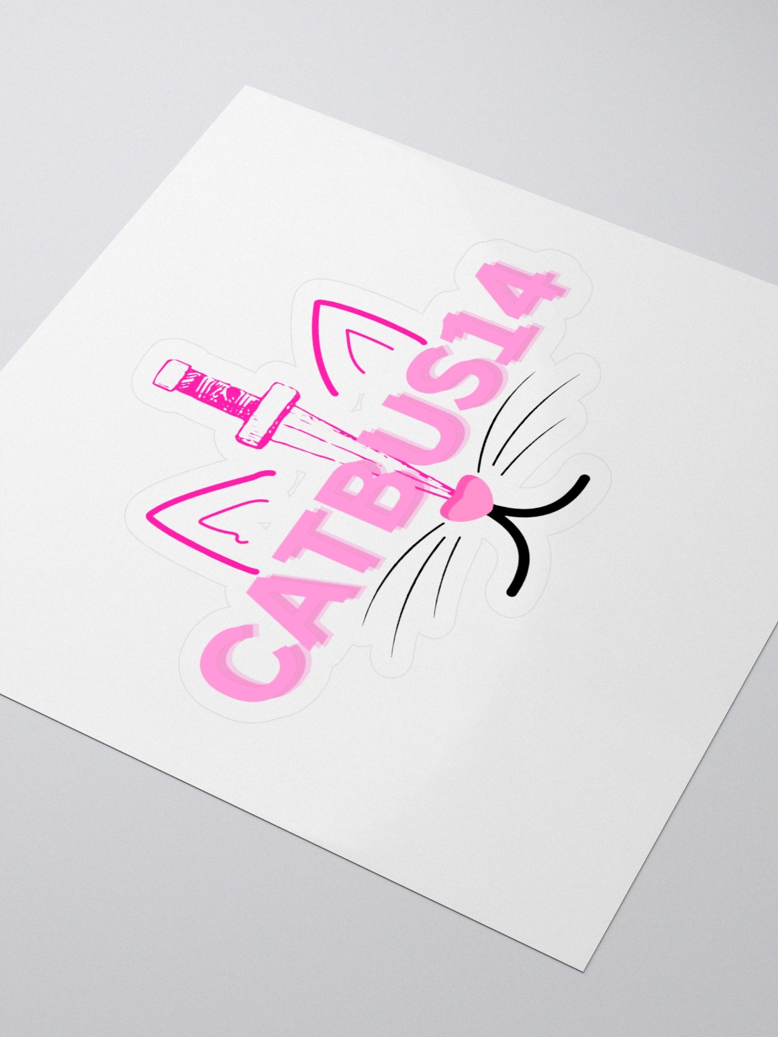 Catbus14 Stabby Tabby sticker product image (3)