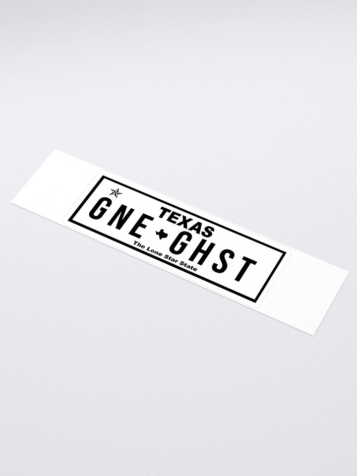 GoneGhost Plate Sticker product image (1)