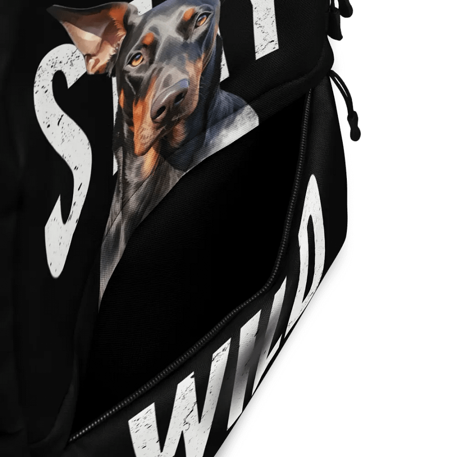 Stay Wild Doberman All-Over Print Backpack product image (7)
