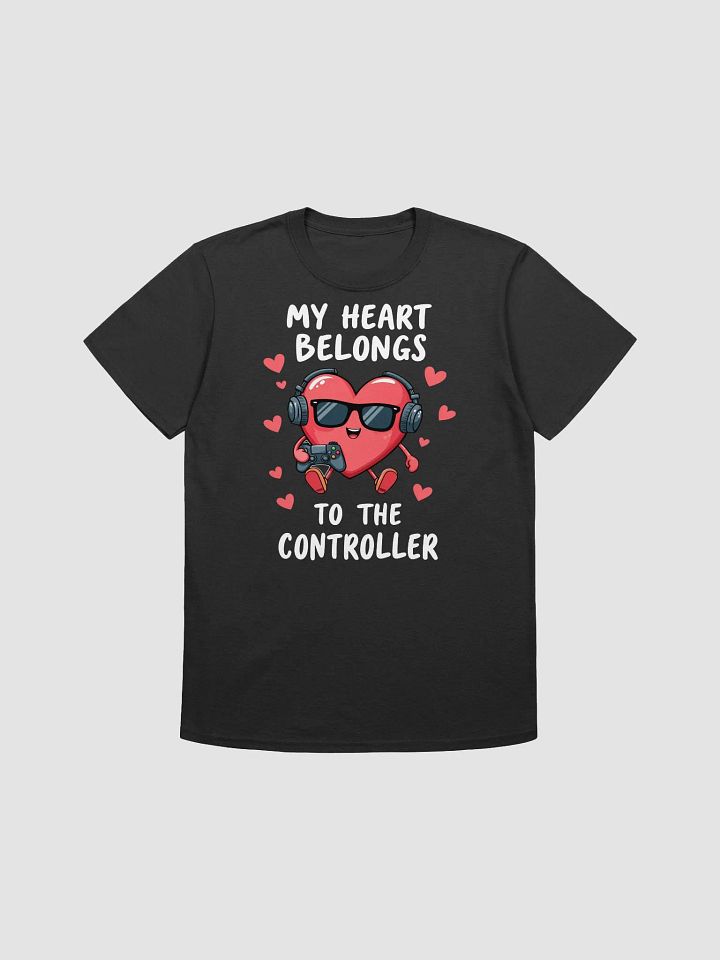 My Heart Belongs to the Controller - Funny Valentine's Gamer Unisex T-Shirt product image (1)