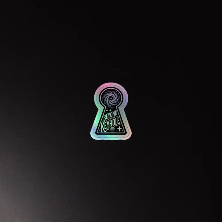 Beyond the Keyhole Holographic sticker product image (4)
