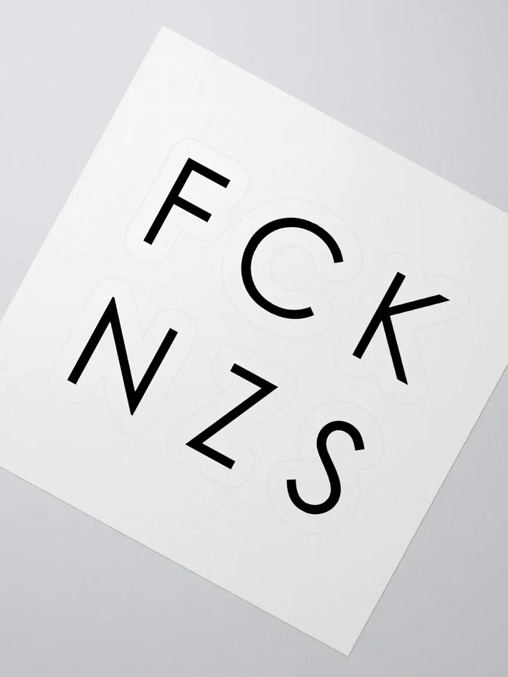 FCK NZS Kiss Cut Stickers product image (4)