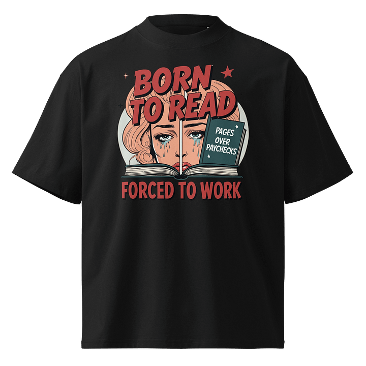 Born To Read Oversized Tee product image (1)