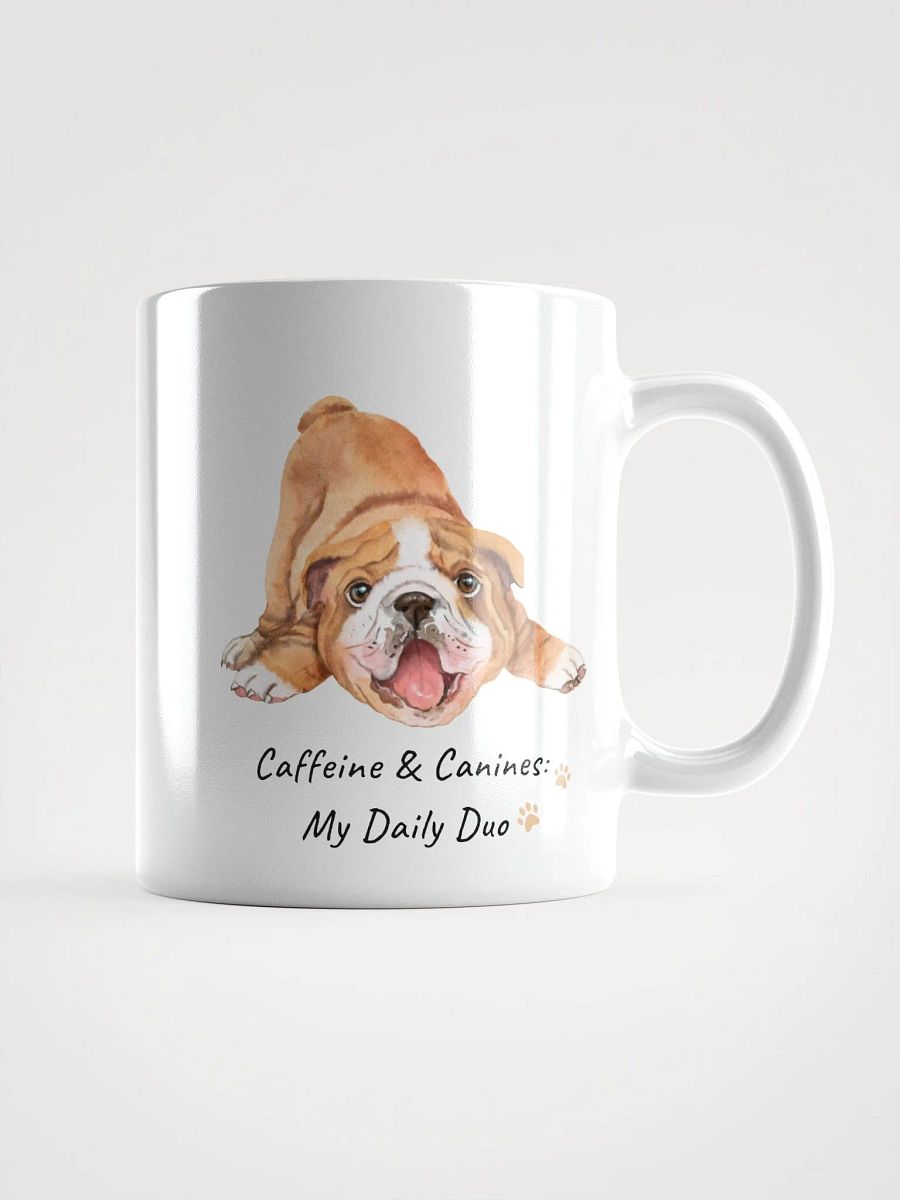 Caffeine and Canines White Glossy Mug product image (2)