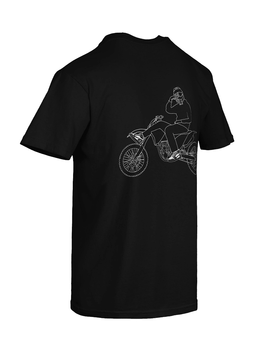 Bike and signature outline (White) | Shirt product image (5)