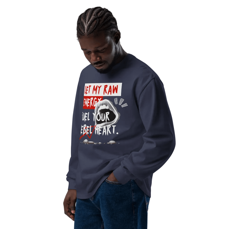 Let my raw energy long sleeve t-shirt product image (10)