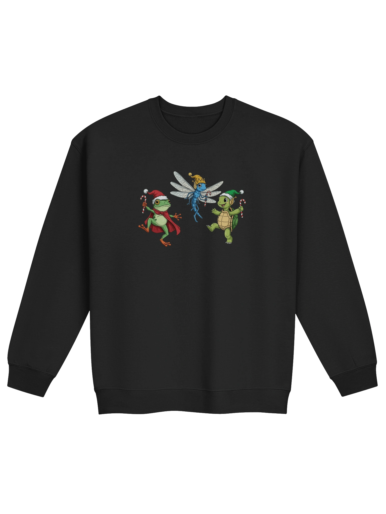 Anti Trump Christmas Frog, Dragonfly, Turtle FDT Sweatshirt product image (3)