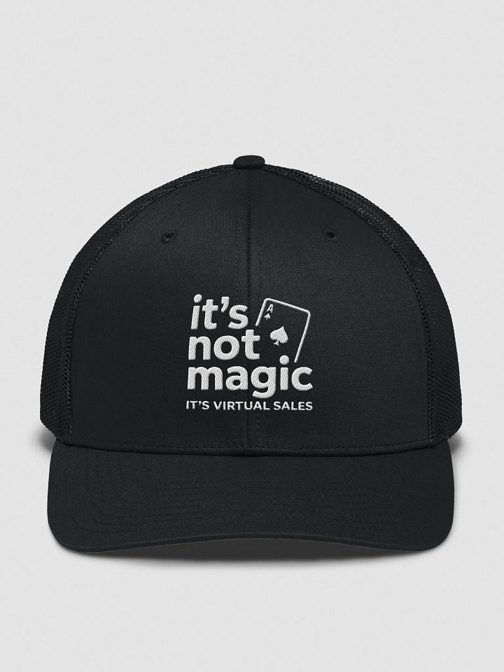 "It’s Not Magic" Virtual Sales Trucker Hat – Multicolor Edition product image (4)