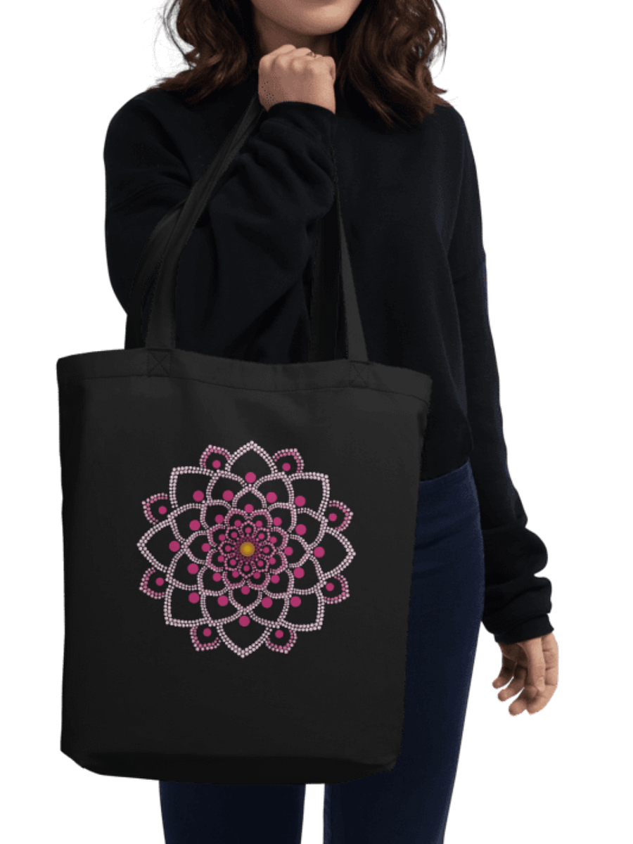 Simple Pink Mandala Eco-Friendly Organic Tote Bag product image (1)