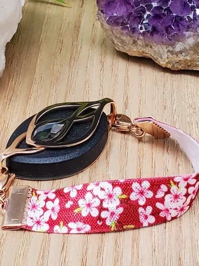 Cherry Blossom Elastic Bracelet | Handmade Accessory for Bellabeat Leaf Urban & Ivy product image (1)