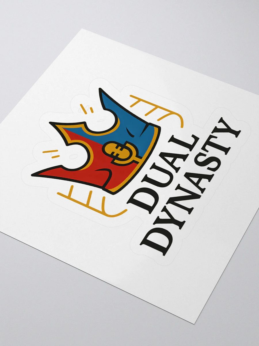 Crowned Chaos: Dual Dynasty Emblem Sticker product image (9)