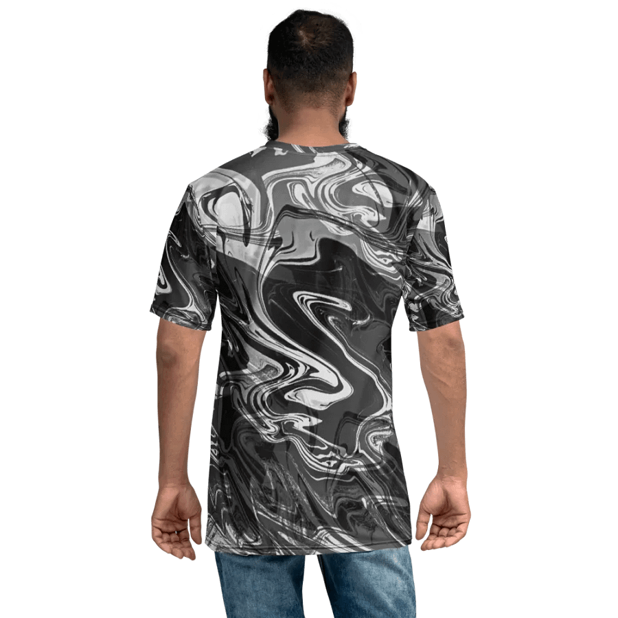 Black and White Swarm Pattern Urban Design T-Shirt product image (7)