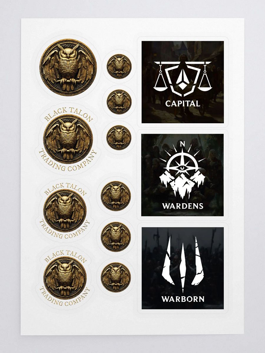 Black Talon Trading Co. Kiss Cut Sticker Sheet product image (3)