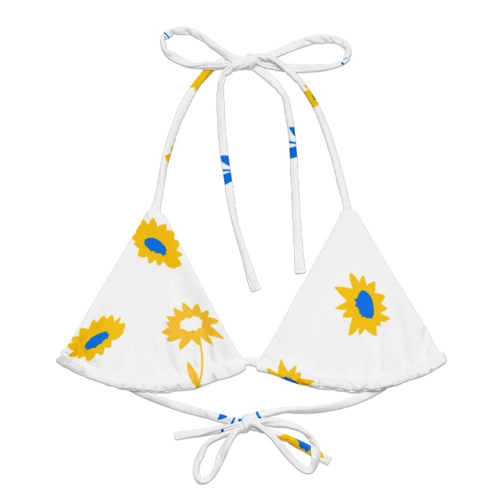 Sunflower Serenade Recycled Bikini Top product image (2)