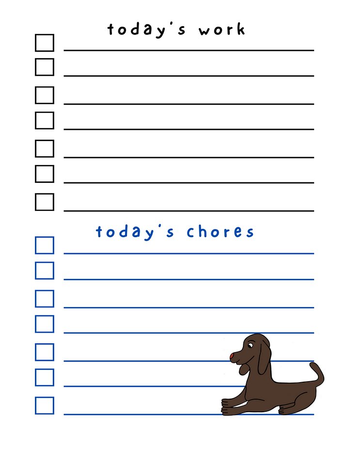 🐶🤎 Friendly Brown Retriever Dry Erase To-Do List – Loyal, Lovable, and Ready to Help You Stay on Track! 🤎🐶 product image (2)