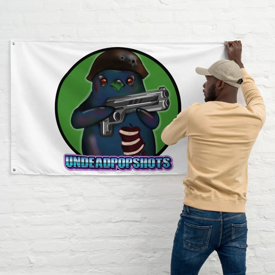 UndeadPopShots Penguin Flag Logo Color Green product image (11)