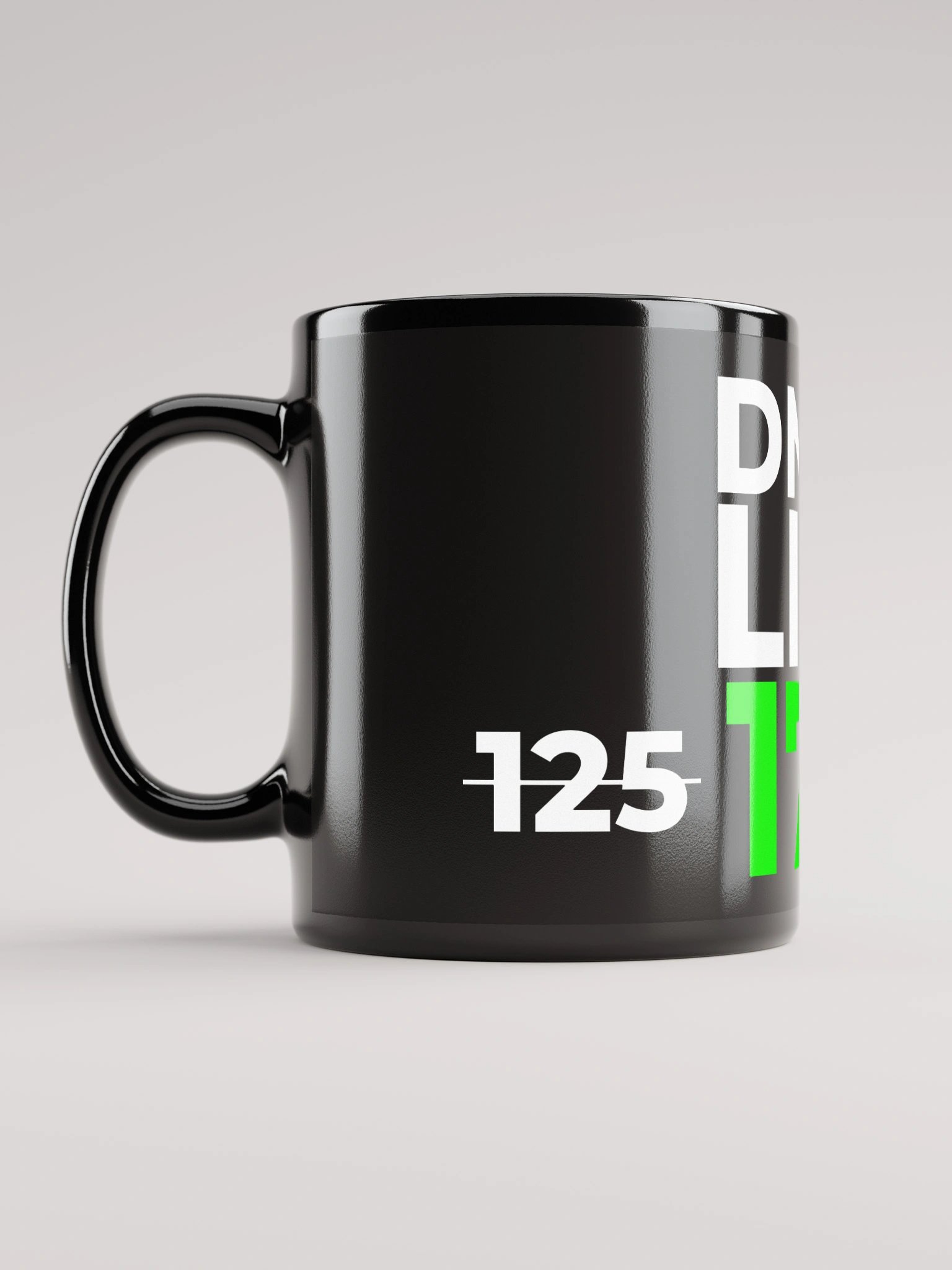 DNB4LIFE Black Glossy Mug product image (11)