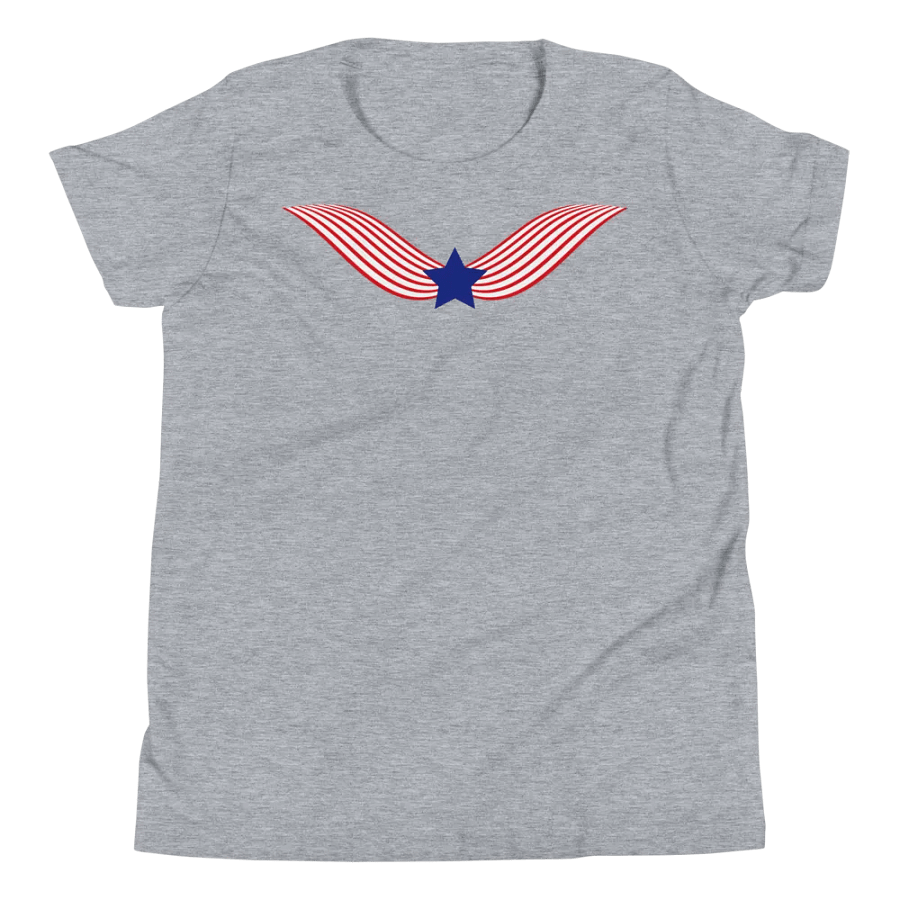 Stars and Stripes Ruffled Angel Wings Youth Tee product image (16)