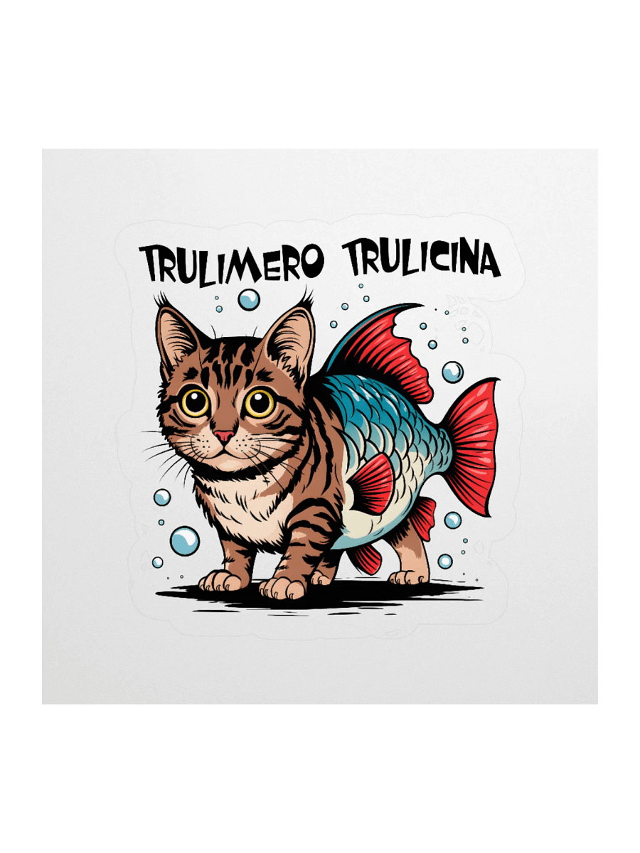 Trulimero Trulicina – Absurd Catfish Brainrot Sticker product image (1)