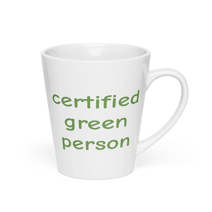 Certified Green Person Latte Mug 12oz product image (2)