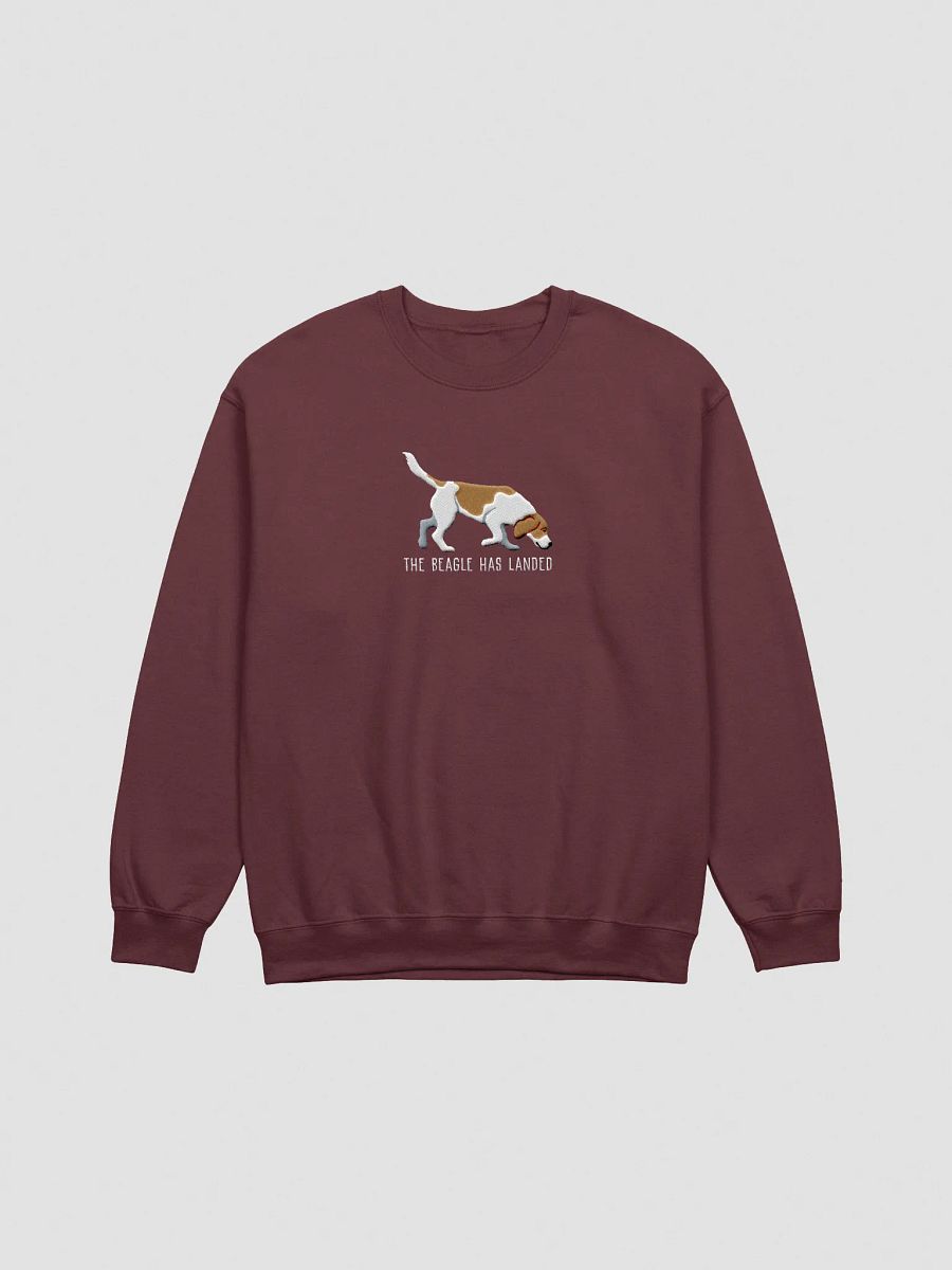 The Beagle Has Landed Sweatshirt (Embroidered) of a Beagle(Lemon) product image (7)