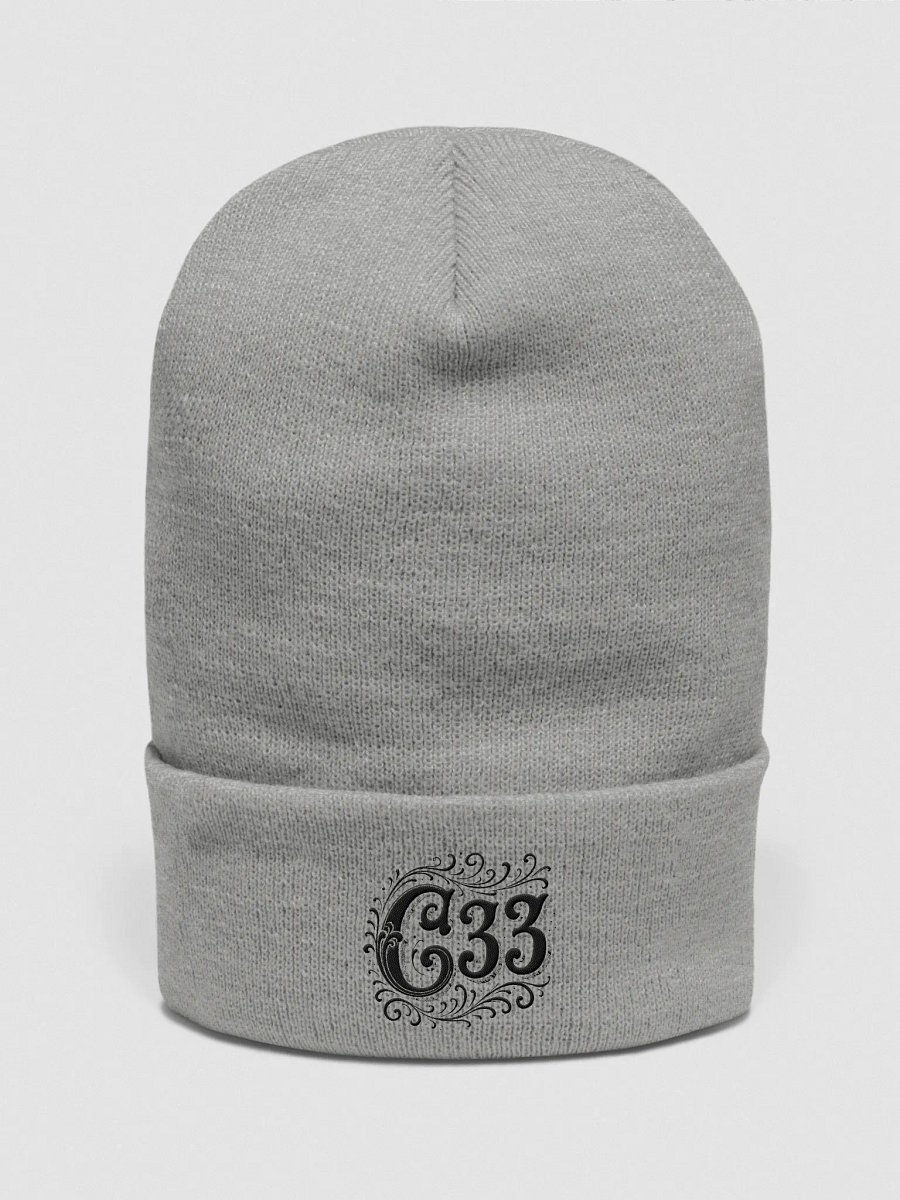C33 Vintage Embroidered Blackout Beanie product image (2)