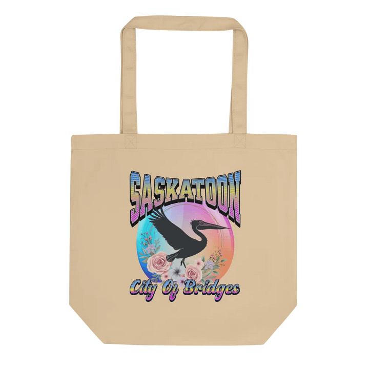 Saskatoon Pelican City of Bridges Tote Bag product image (1)