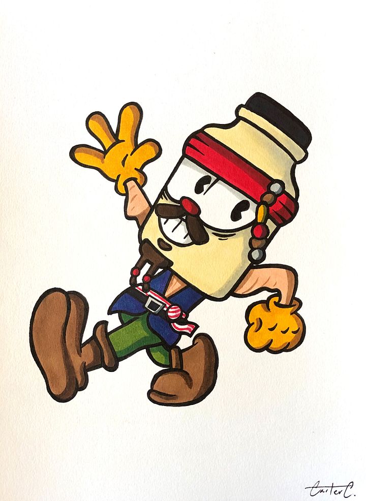 Pirate 5 Original Drawing product image (1)