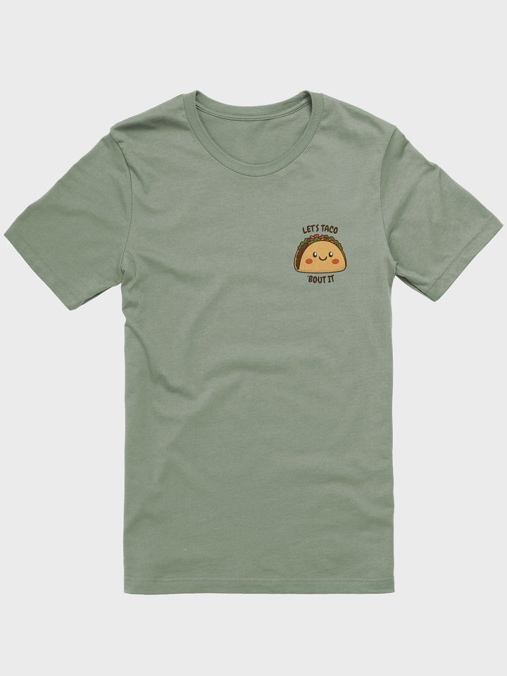 Cute Taco Pun T-Shirt – Kawaii Let’s Taco ‘Bout It Funny Food Tee product image (2)