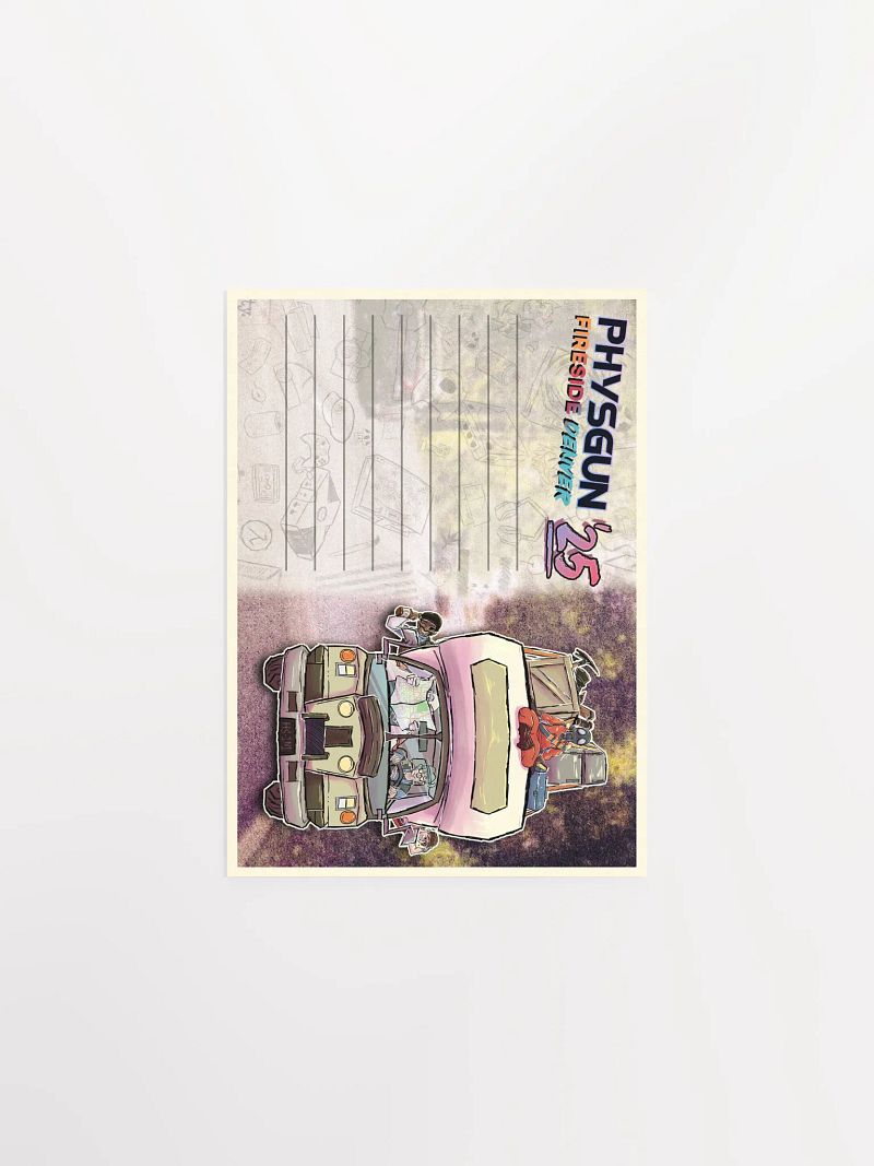 Physgun Fireside Denver 2025 LAN Poster - Postcard Version
