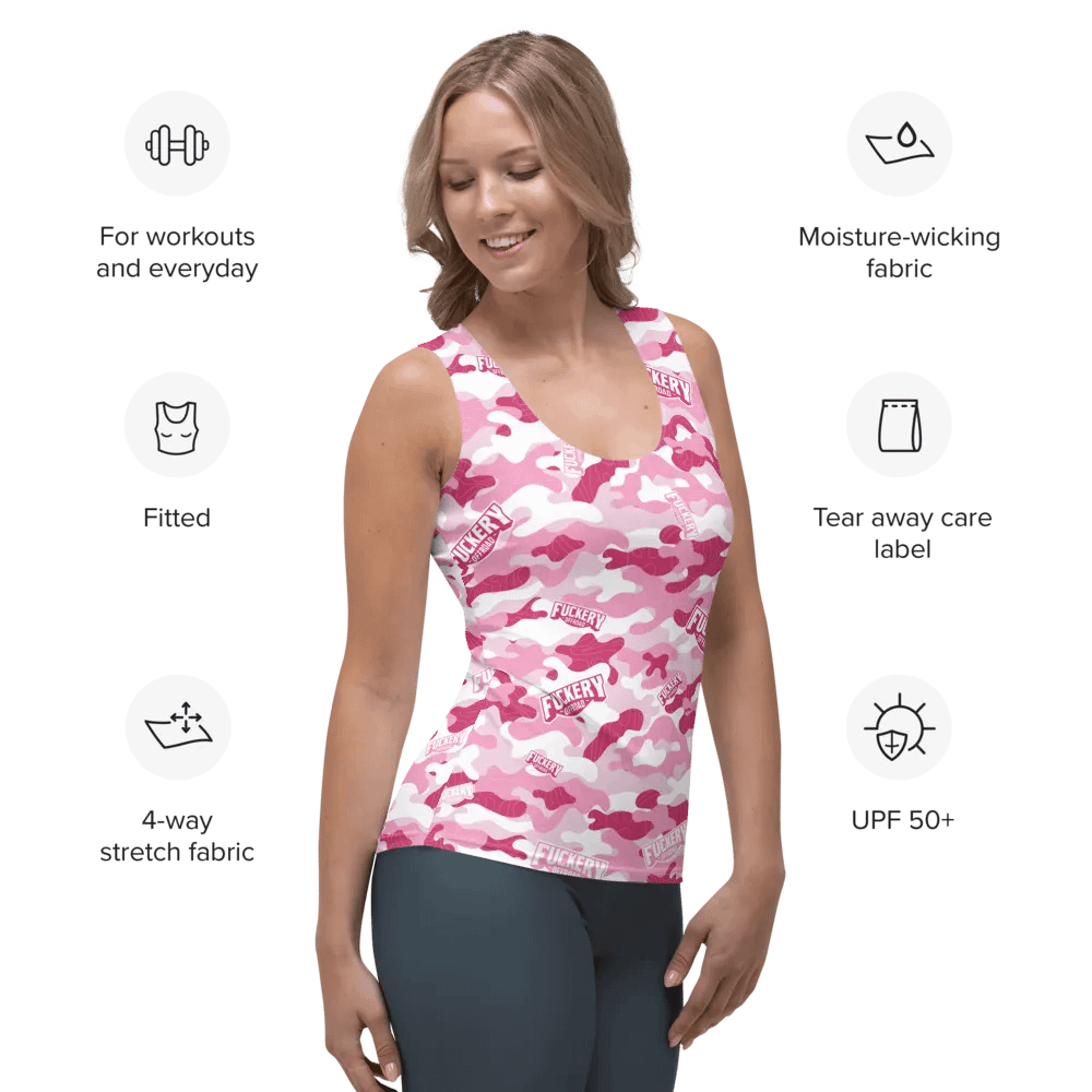 Ladies Fuckey Offroad Tank Top - Pink product image (2)