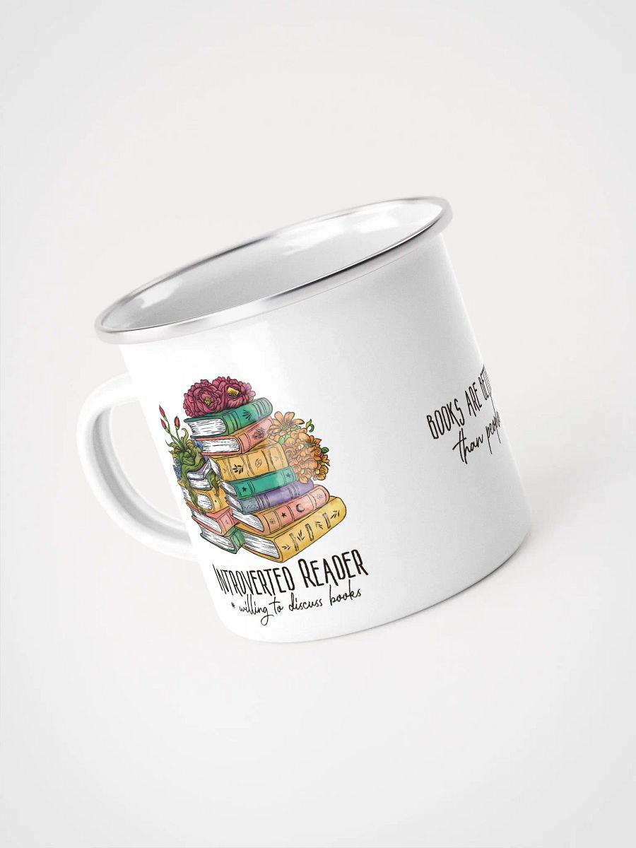 Introverted Reader Enamel Mug product image (4)