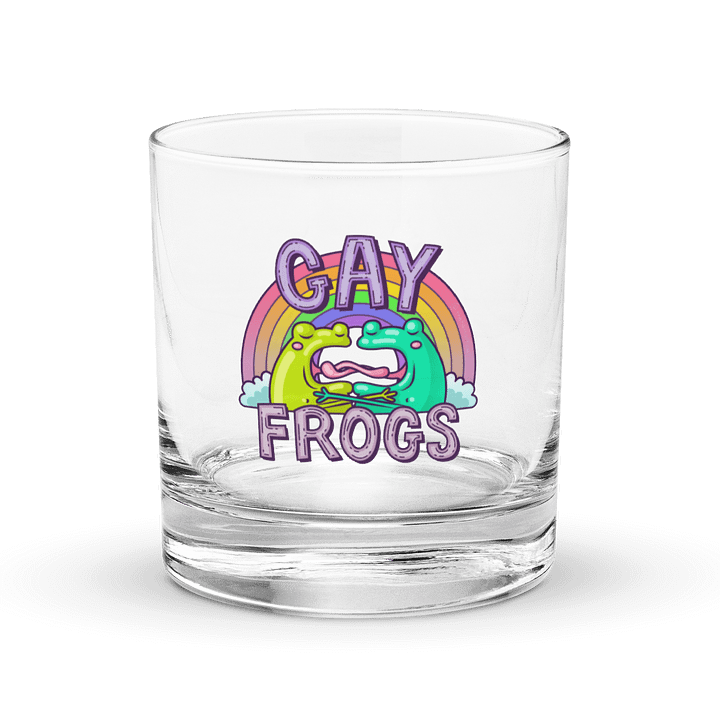 Gay Frogs Rocks Glass product image (1)