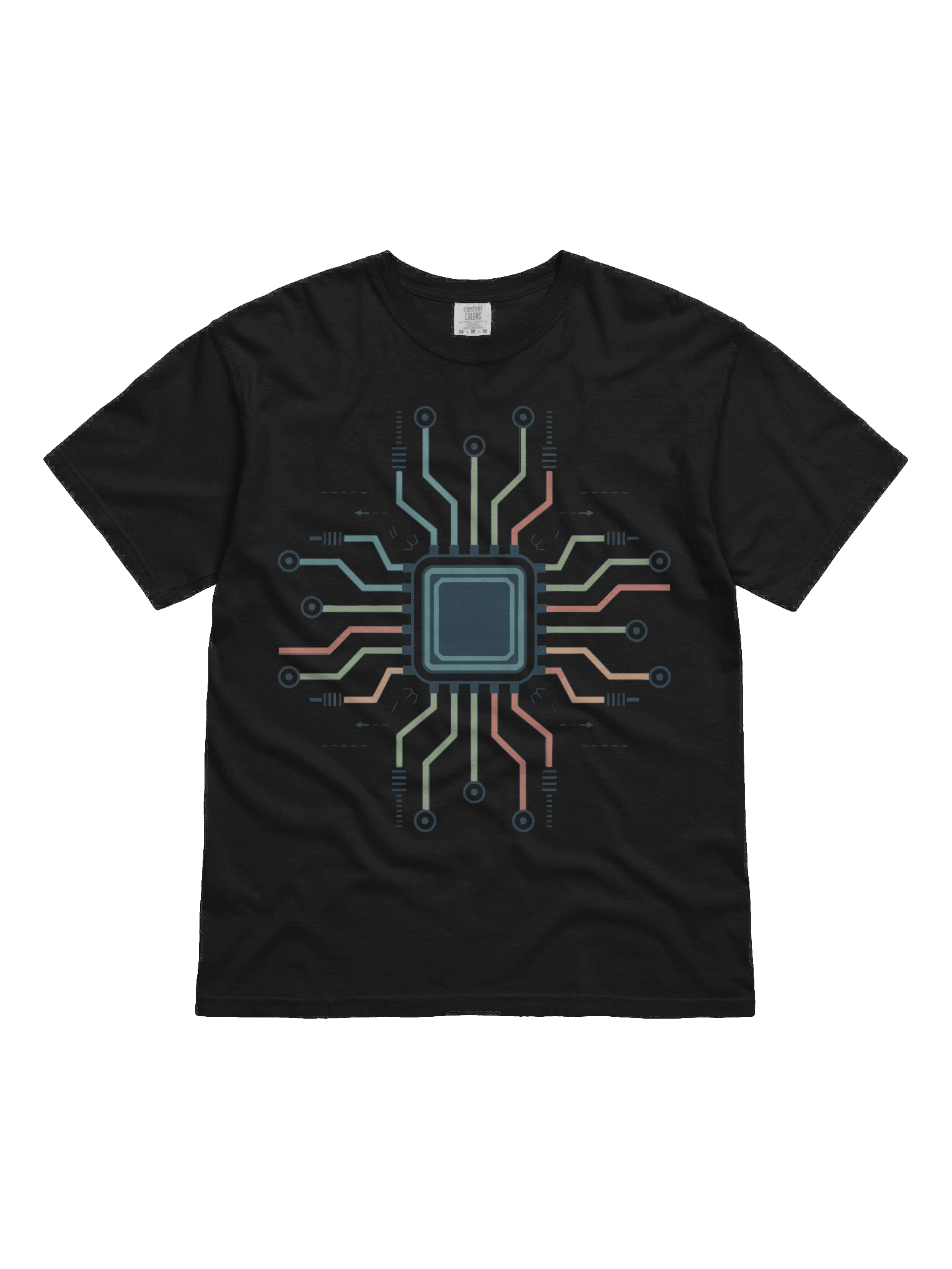 Cpu circuitry V-Neck Tee, Funny Engineer Shirt, Gift for Engineers, Unisex Logic Tee, Engineering Humor Top product image (1)