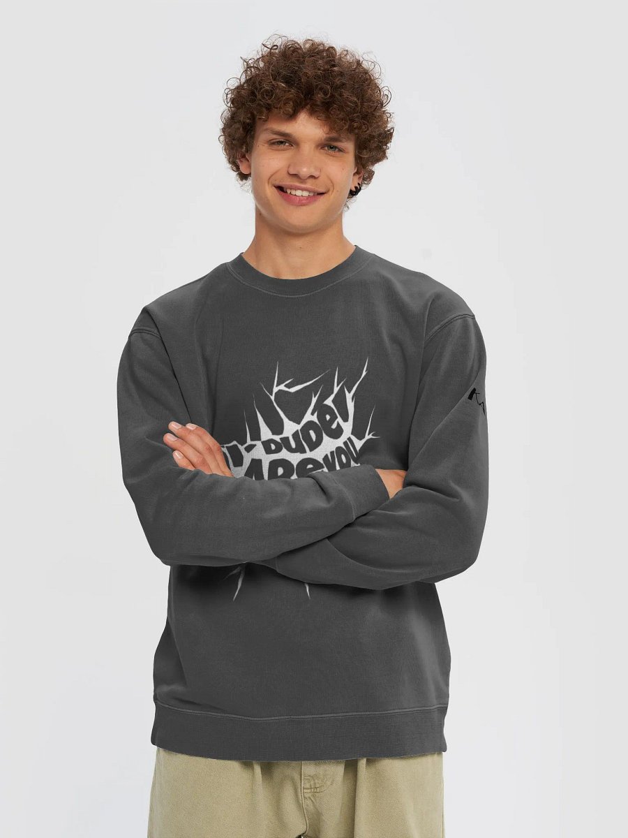 Dude, are you okay?" sweater product image (3)