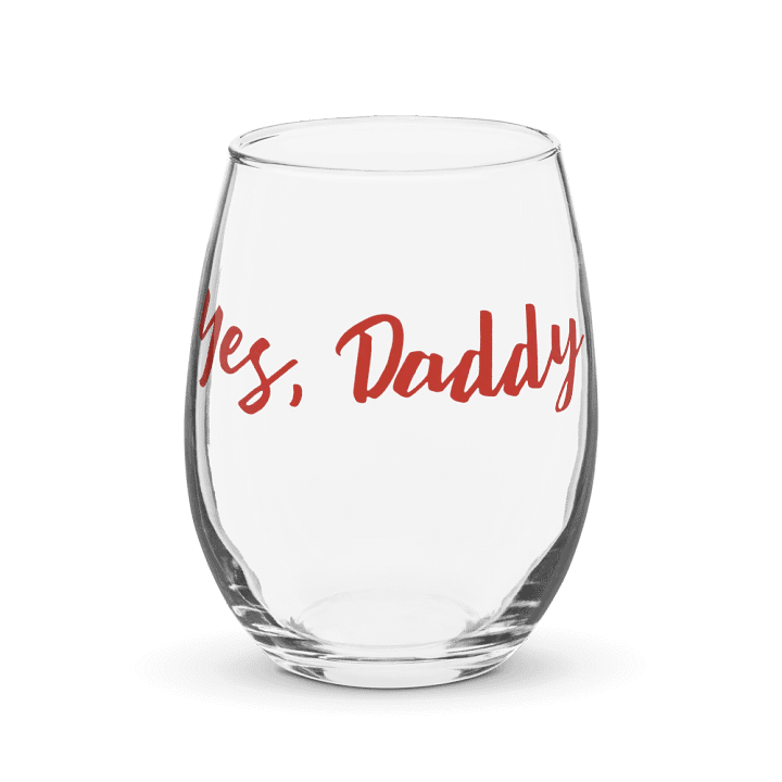 Yes Daddy Stemless Wine Glass product image (1)