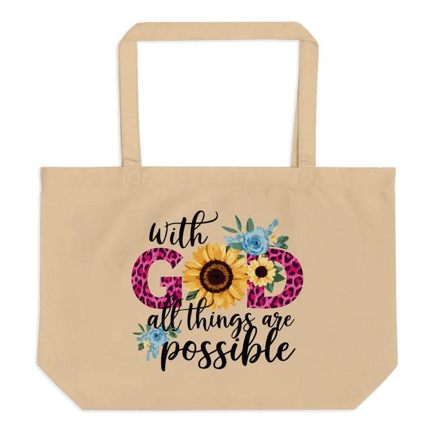 With God All Things Are Possible Tote product image (2)