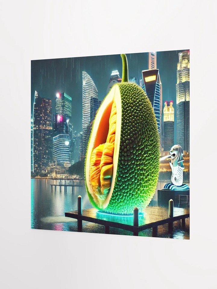 Tropical Bliss: Jackfruit & Singapore’s Skyline Poster product image (6)