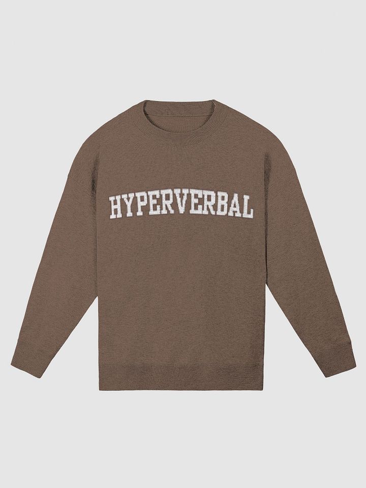 HYPERVERBAL (lg. design, brown and taupe) knitwear relaxed crewneck product image (1)