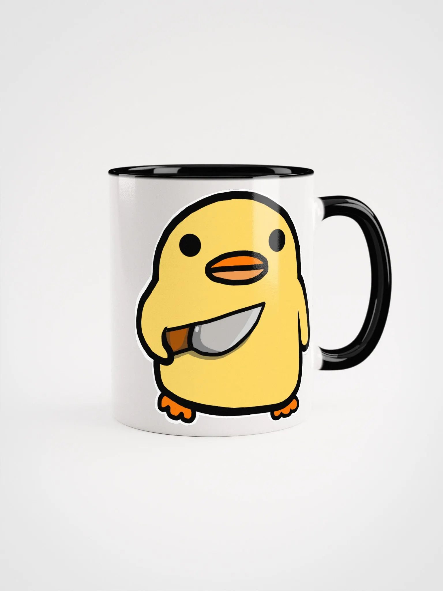 Stabby Duck Mug- Assorted Inside/ Handle Colors product image (2)