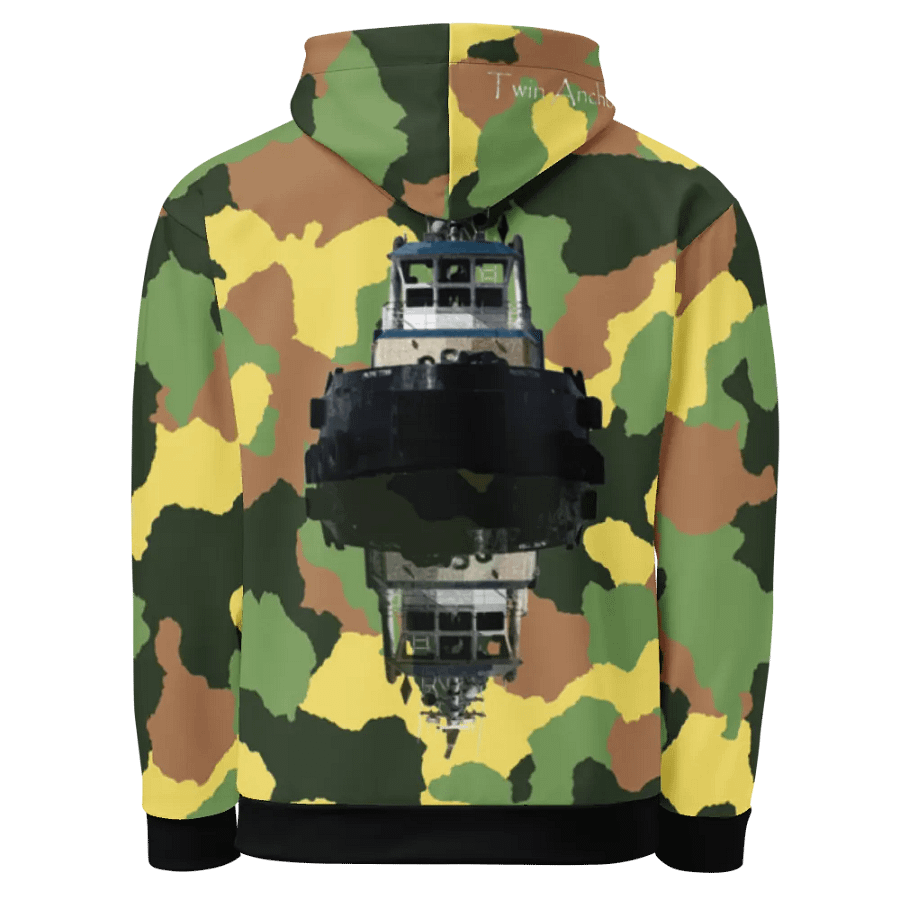 Camouflage & Green Pacific Titan Reflection Hoodie product image (1)