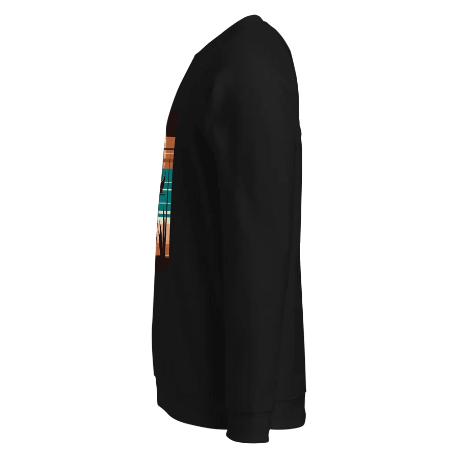 Sunset Serenity Organic Raglan Sweatshirt | Ai Design product image (3)